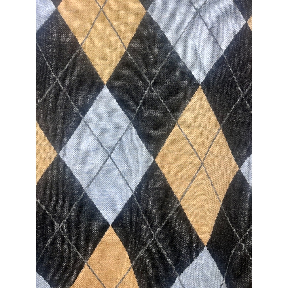 Whipper In Argyle V Neck Black Blue Pullover Men's SZ M‎ Sweater A91 - Picture 10 of 14